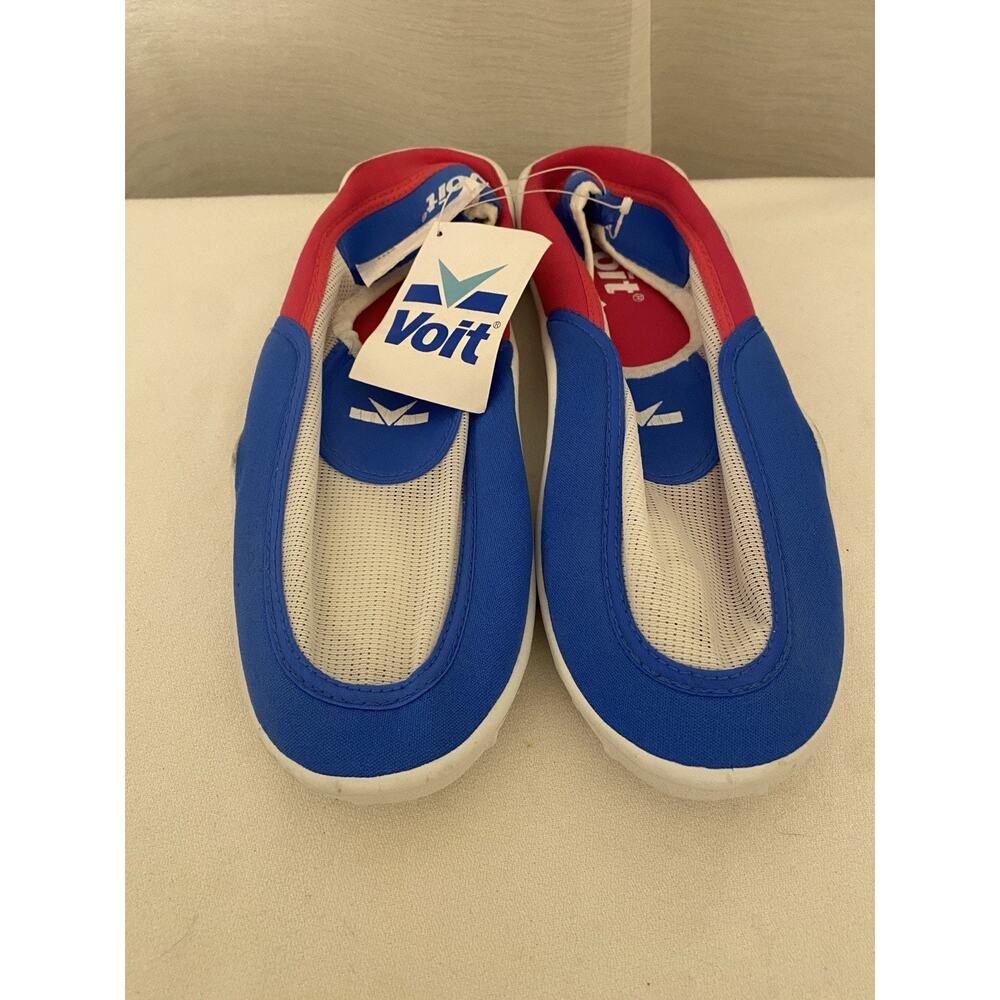 Vintage VOIT Water Shoes Aquasport Retro Volleyball Beach Blue Pink SZ 11 NWOB